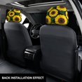 thumbnail image 5 of 2 PCS Car Headrest Cover, yellow Sunflower Realistic Aesthetic Soft Car Seat Head Rest Cover Protector Interior Car Accessories Seat Covers for Cars Truck Auto Only Covers, 5 of 8