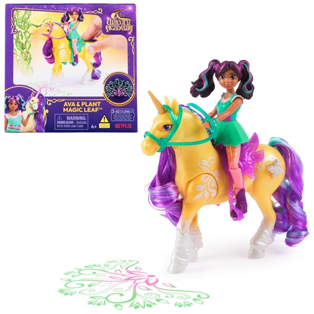 Hoja mágica Ava & Plant de Toy Unicorn Academy con efecto de iluminación