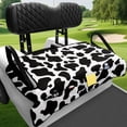 thumbnail image 4 of XYZCANDO Cow Print Golf Cart Rear Seat Cover | 4 Storage Pockets | Washable Non-Slip Cover For 2 Passenger Golf Carts, 4 of 9