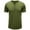 Green, variant on XuJwPNcy Mens Cotton Short Sleeve T Shirts Summer Basic Solid Color Crew Neck Button up Tees Comfy Slim Clothes