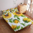 thumbnail image 2 of 2/3pcs Sunflower Fitted Sheet Set Children Adult Soft Cozy Bedding Set with Pillowcase,Queen (60"x80"), 2 of 5