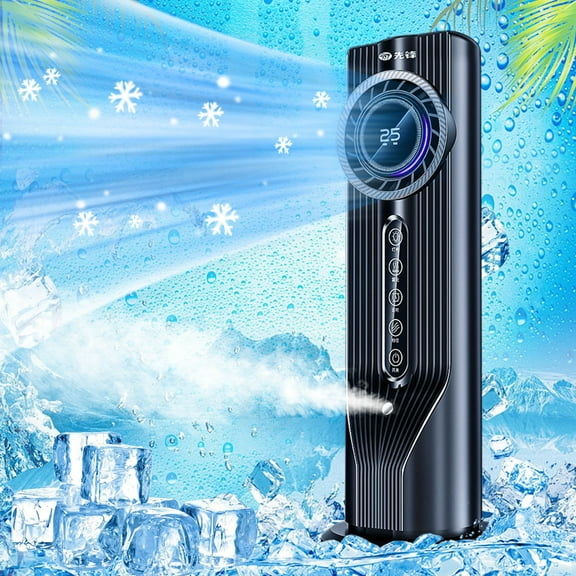 AZXY Standing Fan,Tower Fan,Floor Fans for Home,Tower Fan for Bedroom,Desktop Air Cooler Conditioner,Cooling Tower Fan with Cold Air