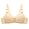 thumbnail image 2 of ALLLIST Wireless Lingerie for Women Plus Size Lace Bralette Plian Push up Yellow Full-Figure Ladie Bras Size L, 2 of 8