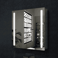 thumbnail image 5 of Dreamwerks Solis 28"W x 28"H LED Medicine Cabinet with Mirrored Doors, 5 of 14