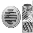 thumbnail image 2 of Matsuzay Rejilla de ventilación de acero inoxidable plateada Rejilla de aire redonda con protección contra insectos de brida 100 mm Conjuntos de muebles de dormitorio plata 80 mm Matsuzay HA024590-01, 2 of 6