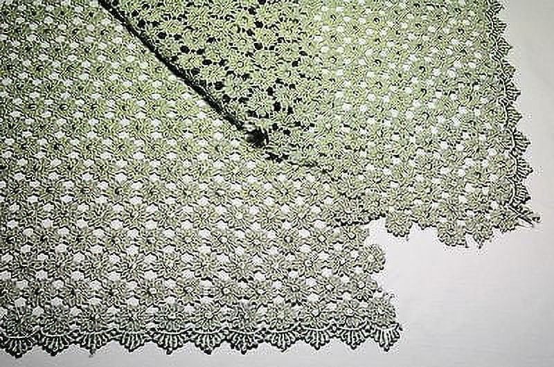 Lily 37" Daisy Venice Lace Fabric All Over Both Side Scalloped Edge 9 colors