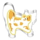 thumbnail image 1 of Molde de acero inoxidable para galletas, molde para cortar con forma de ratón y gatito de dibujos animados, herramienta para hornear masa de pan al vapor, 1 of 6