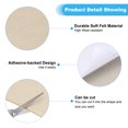 thumbnail image 3 of Uxcell 8x6 Inch Lamp Base Felt, 5Pack 2mm Thickness Rectangle Soft Adhesive Non-slip Backed Felt Beige, 3 of 7