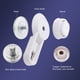 thumbnail image 2 of Dispensador de jabón de pared con manos libres y soporte para loción líquida con succión al vacío, instalación sin perforaciones, 2 of 8