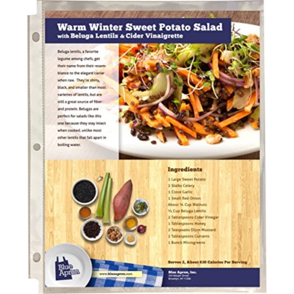 Recipe Protectors, Holds Standard 8.5' x 11' Paper, 30 Packs