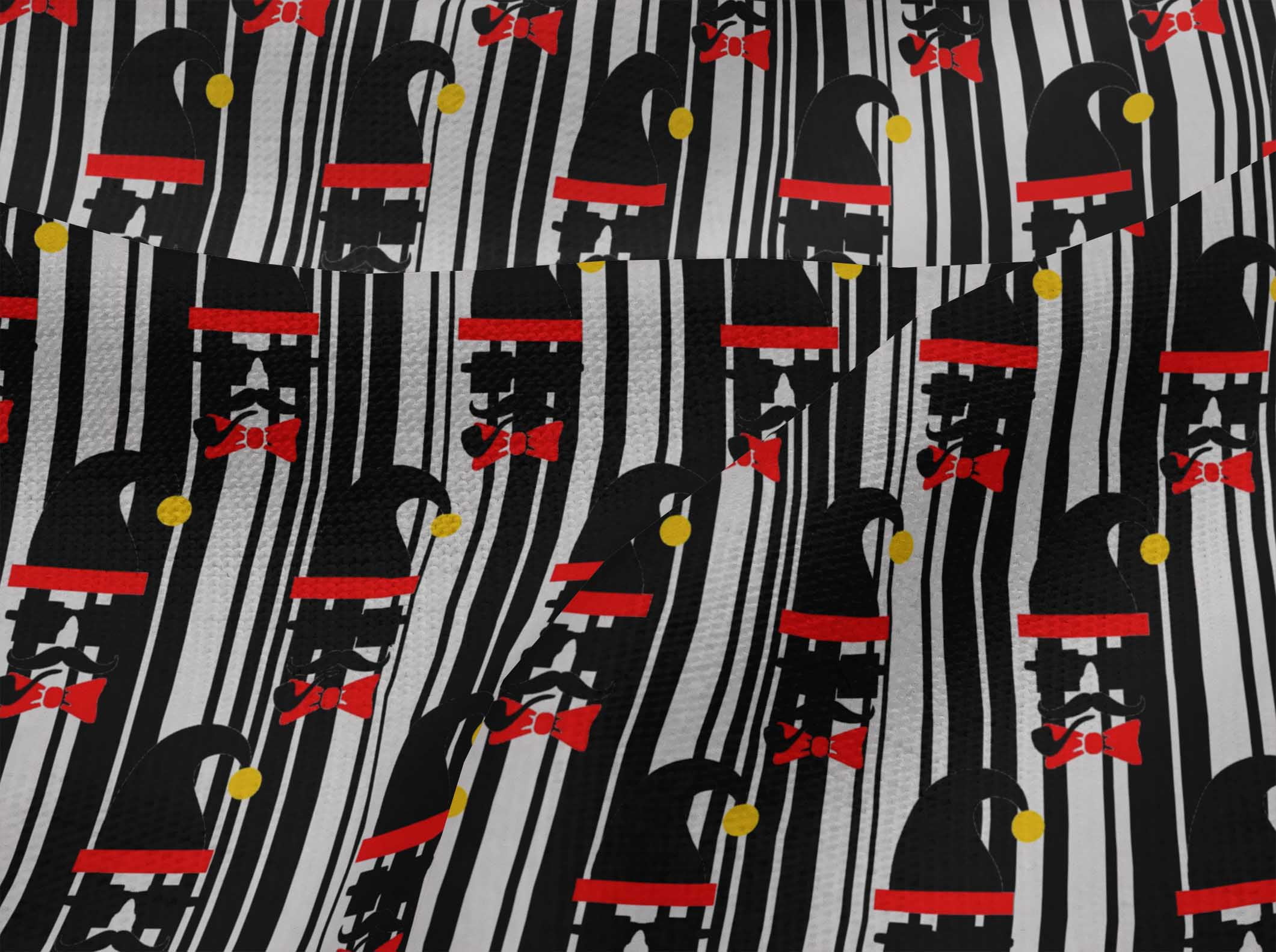 oneOone Viscose Jersey Black Fabric Christmas Quilting Supplies Print Sewing Fabric By The Yard 60 Inch Wide-ZY