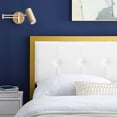 thumbnail image 4 of Ergode Teagan Tufted King Performance Velvet Headboard - Gold White, 4 of 5