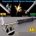thumbnail image 2 of 150W 3-In-1 Plastic Welder, Plastic Welding Kit,Soldering Tips Plastic Welder Kit for DIY, Bumper Kayak Repairs EU Plug, 2 of 5