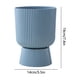 thumbnail image 3 of Maceta moderna de plástico con base desmontable para almacenar agua | Maceta ligera de pie alto para plantas de interior | Diseño autorriego y transpirable que previene la pudrición de las raíces |, 3 of 6