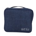 thumbnail image 1 of Bolsa de almacenamiento de herramientas cosméticas, esmalte de uñas, lápiz labial de viaje, resistente al agua, organizador de artículos de tocador, azul marino, 1 of 8