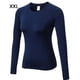 thumbnail image 2 of Guardurnaity Camiseta con cuello redondo, ropa interior térmica básica, camisetas cálidas de manga larga, camiseta transpirable, ropa térmica Prendas para la parte del cuerpo Azul oscuro XXL, 2 of 6