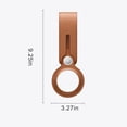 thumbnail image 4 of Tracker Cover Keychain Tracker Leather Protector Key Finder Guard Case  for AirTag  Brown, 4 of 10