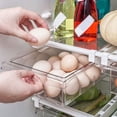thumbnail image 3 of Organizador de nevera de plástico Estantes de cajones de refrigerador Caja de almacenamiento de alimentos transparente Tmvgtek Para estrenar, 3 of 6