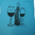 thumbnail image 3 of Wine Down Wine Lovers Themed Women's V-Neck T-Shirt (M), 3 of 4