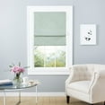 thumbnail image 2 of Exclusive Home Bolan Botanical Total Blackout Roman Shade, 27"x 64", Sage, 2 of 16