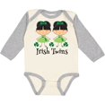 thumbnail image 3 of Inktastic Irish Twins St Patricks Girls Girls Long Sleeve Baby Bodysuit, 3 of 5
