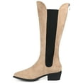 thumbnail image 2 of Journee Womens Celesst Stacked Heel Knee High Boots, 2 of 9