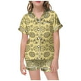 thumbnail image 1 of Icvfdpl Tenues d'Été pour Filles Enfants Pâques Bricolage Peint à la Main Maison avec Pyjamas Colorés Peuvent Jouer à Porter Quotidiennement Mignon 4-5 Ans, 1 of 5