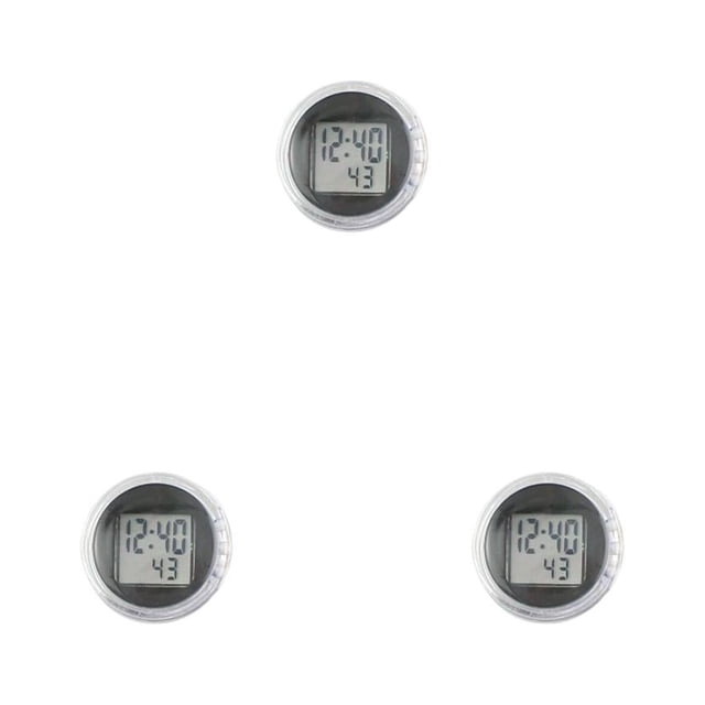 Sidaley Reloj de tablero Tamaño compacto Suministros para automóviles Reloj adhesivo Accesorios de motocicleta Temporizador digital de operación de Type1 NO1 Sidaley CBP582629