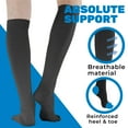 thumbnail image 6 of Made in USA - Post Surgery Compression Knee High 20-30 mmHg Black, 2X-Large, 6 of 10