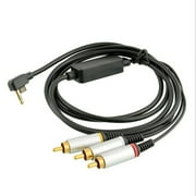 Jesscasday 150cm AV Video 3RCA Audio Video Composite Cable Cord Compatible for Console to TV Monitor