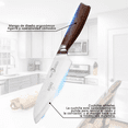 thumbnail image 4 of Cuchillo De Cocina De 8 Pulgadas, Cuchillo De Chef Profesio Marrón claro, 4 of 5