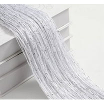 Zhuge Sequin Curtain for Doorway,Door String Curtains, 39x79 inch Hanging,Closet Bedroom Blind Living Room Divider,Window Wall Panel Fringe Backdrops Sheer no Beads Beaded Decorative,White