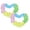 Multicolor*2, variant on 100 Pcs Glow in The Dark Luminous Star Stickers, Stickers with Adhesive Pads, Plastic Luminous Fluorescent 3D Glowing Star for Room Decor 3x3cm