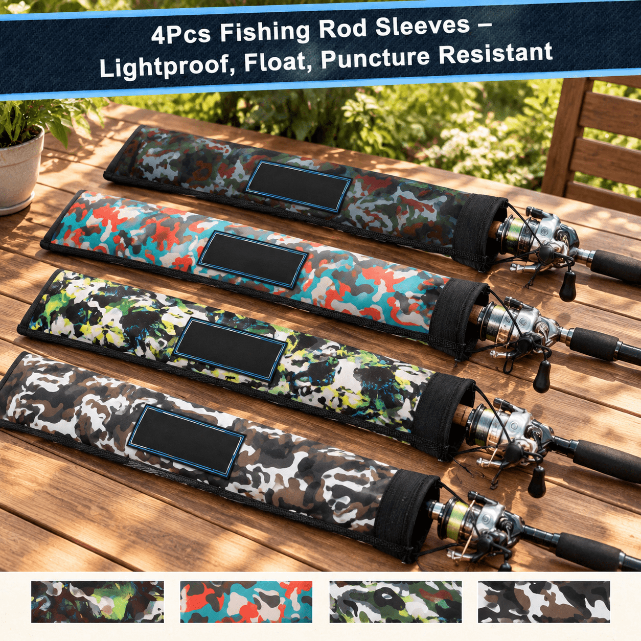 Neoprene Fishing Rod Sleeves Protective Cover Socks