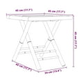 thumbnail image 4 of vidaXL Folding Patio Table Greenhouse Courtyard Outdoor Garden Furniture Bamboo, 4 of 38