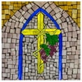 thumbnail image 1 of Great BIG Canvas | Rolled Kathy Mahan Poster Print entitled Stained Glass Cross I, 1 of 4