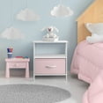 thumbnail image 5 of Sorbus 1-Drawer Nightstand with Shelf, Steel Frame, Wood Top, Pastel Pink, 5 of 8