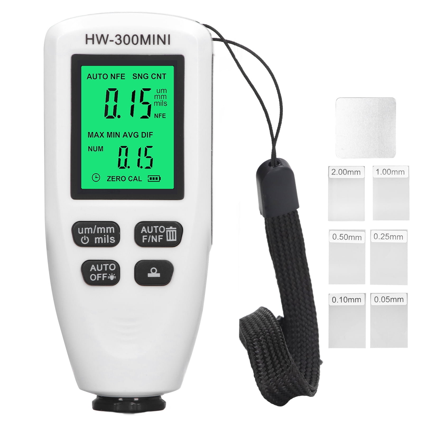 Coating Film Thickness Meter, Automatic Measurement 1in Minimum Concave
