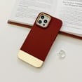thumbnail image 7 of Case for iPhone 13 Pro,Electroplated Metal Gold Three-Stage Splicing, Simple and Luxurious Appearance, A Variety of Colors are Available, Soft TPU Phone Case for iPhone 13 Pro,Red, 7 of 7