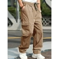 thumbnail image 6 of Alivor Men's Casual Cargo Pants Elastic Waist Lightweight Summer with Pockets M-3XL, 6 of 7