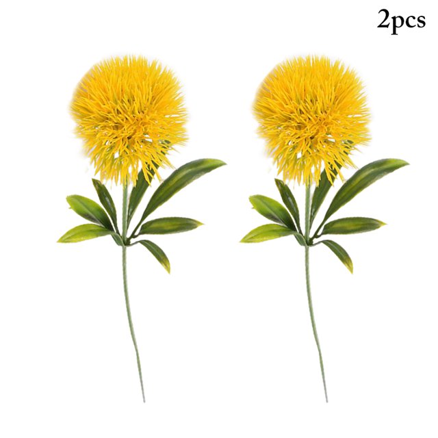 Coofit Artificial Dandelion Realistic Decorative Artificial Flower Fake Flower for Vase