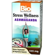 Angle View: (3 Pack) BIO NUTRITION Stress Wellness with Ashwaganda 60 CT