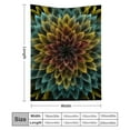 thumbnail image 3 of Creowell Flower Durable Soft Flannel Blanket - Allergy Machine Washable 40*50in, 3 of 7