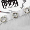 thumbnail image 4 of Homewish Cartoon Guitar Piano Blackout Curtains Set of 2 (52x84 Each) for Kids, Rock and Roll Window Curtains, Kawaii Stars Print Curtains and Drapes, Window Curtains Bedroom Decor, 4 of 6