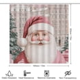 thumbnail image 2 of Pink Santa Claus Shower Curtain Sets with Rugs 4 Piece Bathroom Decor Set with Non-Slip Rugs Toilet Lid Cover And Bath Mat Santa Claus Decorative Waterproof Shower Curtain for Bathroom Decor Set, 2 of 8
