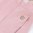 thumbnail image 4 of Kids Fleece Jacket Winter Stand Collar Zip Up Coat Long Sleeve Cute Bear Embroidered Outerwear Daily Casual School Outwear for Boys Girls, 4 of 7