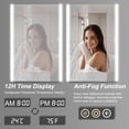 thumbnail image 5 of Lxmons 16''x24'' Aluminum Bathroom Cabinets Wall Mounted With Led Mirror,1 Outlet 2 USB Ports Left Hinged, 5 of 8