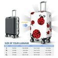 thumbnail image 4 of Fuzoiu Fly Flying Ladybug Print Suitcase Cover,Washable Luggage Covers for Suitcase,Elastic Luggage Protector Cover,Scratch Resistant Travel Suitcase Covers-Medium, 4 of 7