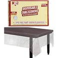 thumbnail image 3 of VeZees Disposable Clear Extra Heavy Duty Table Cover or Cover Protector: Pre Cut for use on Shabbos, Great for All Occasions (66x90 - 16 Count): 160CT, 3 of 7