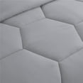 thumbnail image 5 of 1 Piece Honeycomb Design Comforter, 800 TC, 100% Egyptian Cotton, Twin/Twin XL Size Silver Solid, 5 of 5